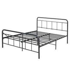 Heavy Duty Metal Platform Bed Frame with Headboard