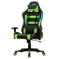 RGB Gaming Chair with LED Lights and Remote