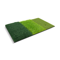 3-in-1 Golf Hitting Mats with 3 Rubber Tees