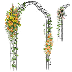 Garden Arch Arbor Trellis for Climbing Plants Roses Vines