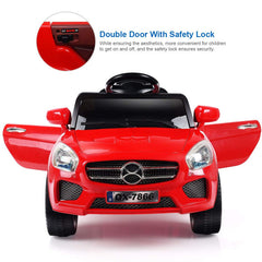 6V Kids Remote Control Battery Powered Riding Car with LED Lights