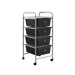 4-Drawer Cart Storage Bin Organizer Rolling with Plastic Drawers