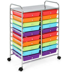 20 Drawers Rolling Storage Cart Studio Organizer