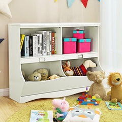 Kids Storage Unit Baby Toy Organizer Children Bookshelf Bookcase
