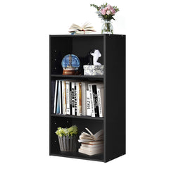 3 Open Shelf Bookcase Modern Storage Display Cabinet