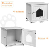 Sidetable Nightstand Weatherproof Multi-function Cat House