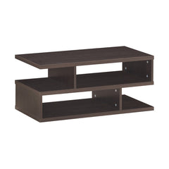 3-Tier Rectangular Modern Coffee Table with Storage Shelf