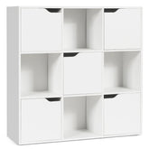 9-Cube Wooden Freestanding Bookcase for Home and Office