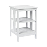 3-Tier Nightstand Set of 2 with Reinforced Bars and Stable Structure