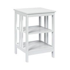 3-Tier Nightstand Set of 2 with Reinforced Bars and Stable Structure