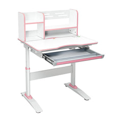 Kids Multifunctional Writing Desk with Tilt Desktop and Book Shelf