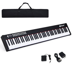 88-Key Portable Full-Size Semi-weighted Digital Piano Keyboard