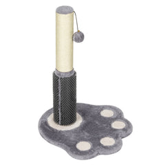 20.5 Inch Tall Cat Scratching Post Claw Scratcher with Sisal Rope and Plush Ball