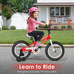 16 Inch Kids Bike Bicycle with Training Wheels for 5-8 Years Old