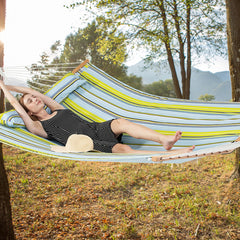 Patio Hammock Foldable Swing Chair Bed with Detachable Pillow