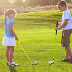 Individual Gold Club for Boys and Girls with Fiberglass Shaft and Headcover