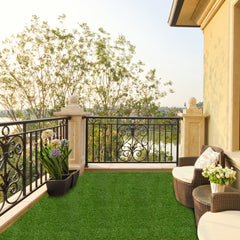 Indoor Outdoor Synthetic Turf Mat with Drainage Holes