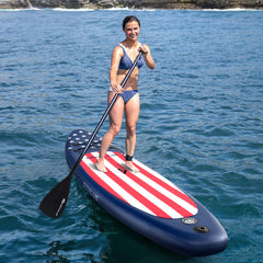 Inflatable Paddle Board with Removable Fin and Backpack