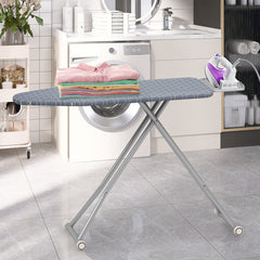 Ironing Board with Iron Rest and Removable Silver