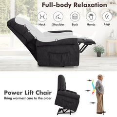 Power Lift Chair for Elderly with Adjustable Backrest and Footrest