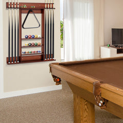 Wall-mounted Billiards Pool Cue Rack Only