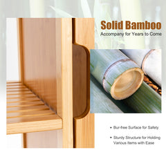 Bamboo Bathroom Storage Cabinet with Single Door