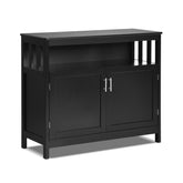 Kitchen Buffet Server Sideboard Storage Cabinet with 2 Doors and Shelf