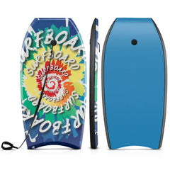 33/37/41 Inches Lightweight Body Board Boogie Board with EPS Core XPE Deck HDPE Bottom Multicolor4