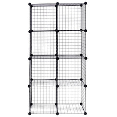 DIY 8 Cube Grid Wire Cube Shelves