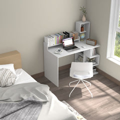 Modern Computer Desk with Storage Bookshelf and Hutch for Home Office