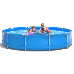Round Above Ground Swimming Pool With Pool Cover
