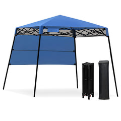 7 x 7 Feet Pop-up Canopy Tent with Carry Bag and 4 Stakes