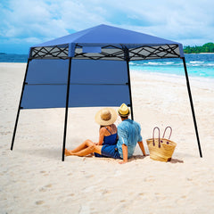 7 x 7 Feet Pop-up Canopy Tent with Carry Bag and 4 Stakes