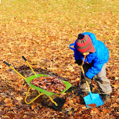 Outdoor Garden Backyard Play Toy Kids Metal Wheelbarrow