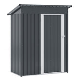 5 x 3 Feet Outdoor Storage Shed with Sloped Roof and Lockable Door