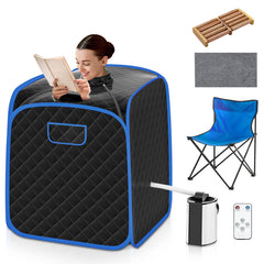 Portable Personal Steam Sauna Spa with Steamer Chair