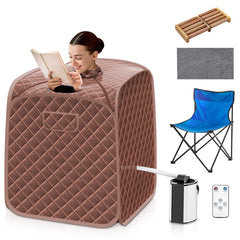 Portable Personal Steam Sauna Spa with Steamer Chair