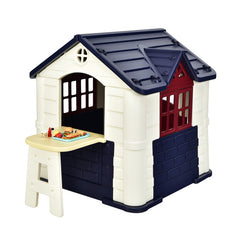 Kid's Playhouse Pretend Toy House For Boys and Girls 7 Pieces Toy Set