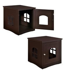 Side Table Nightstand Decorative Cat House