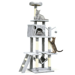 66 Inches Cat Tree Condo Kitten Multi-Level Activity Center