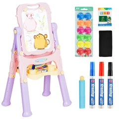 Kids Height Adjustable Double Side Magnetic Art Easel