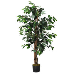 4 Feet In/Outdoor Trunks Artificial Ficus Silk Tree
