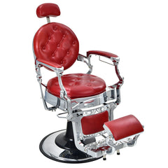 Vintage Barber Chair with Adjustable Height and Headrest