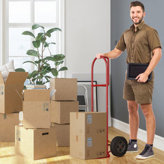 P-Handle Sack Truck with 10 Inch Wheels and Foldable Load Area