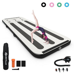 10 Feet Inflatable Gymnastics Tumbling Mat with Pump