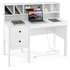 48 Inch Home Office Computer Desk with Type-C Power Outlets
