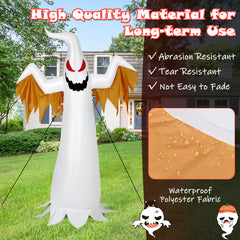 6 Feet Halloween Inflatable Ghost Quick Blow up Halloween D茅cor with LED Lights