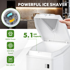460W Snow Cone Maker Machine Shaver Adjustable