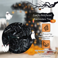 7 Feet Pre-Lit Halloween Tree 8 Flash Modes with 400 Lights