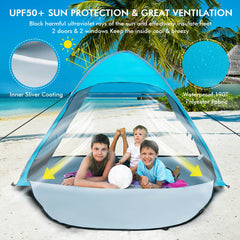 Automatic Pop-up Beach Tent with Carrying Bag